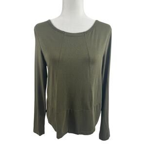 Lurdes Bergada Summer Collection Shirt Top Long Sleeves Lyocell Sz Large Flaw